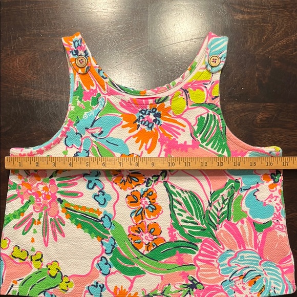 Lilly Pulitzer Girls Multicolor Floral Top, Girls Size XL (14/16) - Picture 4 of 9